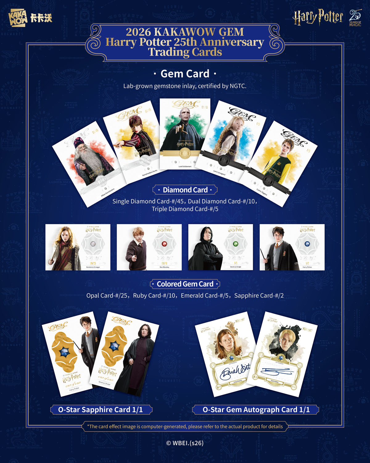 KAKAWOW: GEM Harry Potter 25th Anniversary Trading Cards Box (Englisch)
