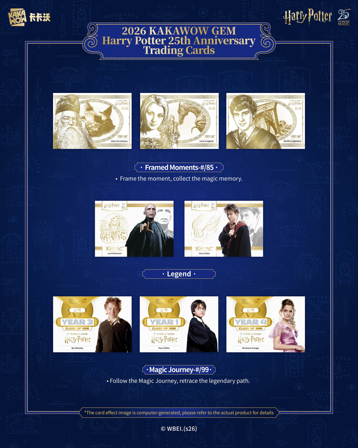 KAKAWOW: GEM Harry Potter 25th Anniversary Trading Cards Box (Englisch)