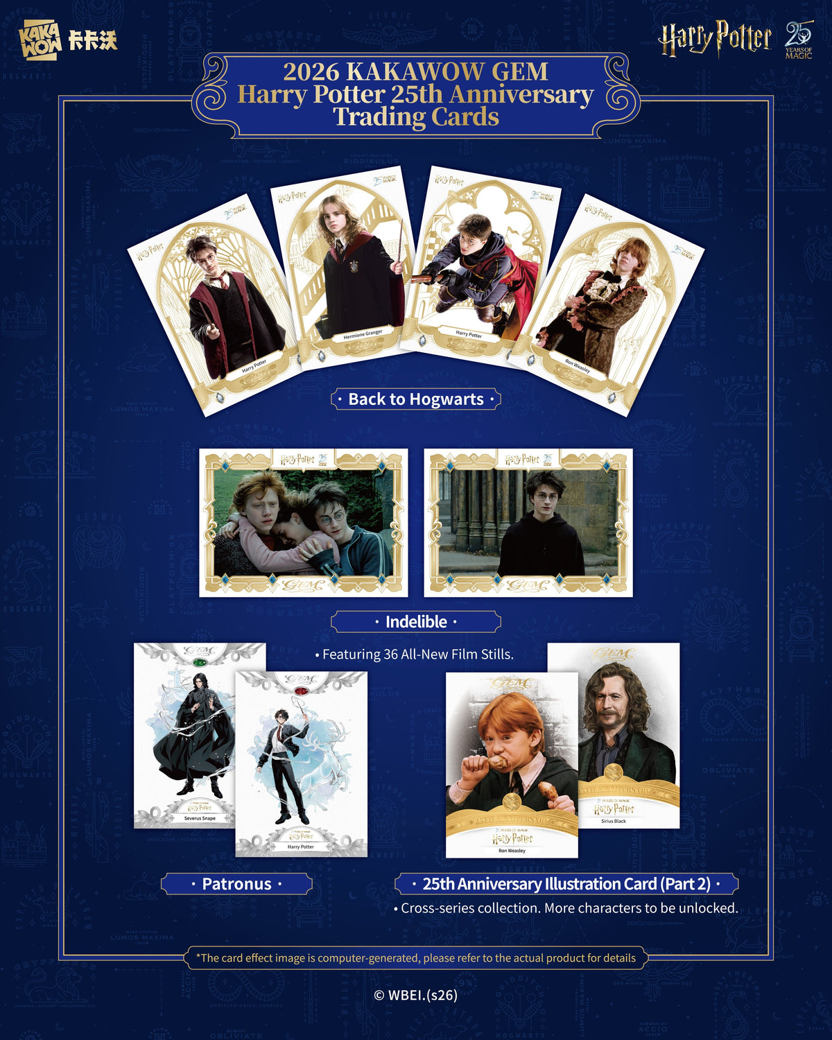 KAKAWOW: GEM Harry Potter 25th Anniversary Trading Cards Box (Englisch)