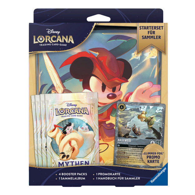 Lorcana - Mythen Starter Set mit 4 Boostern - Deutsch