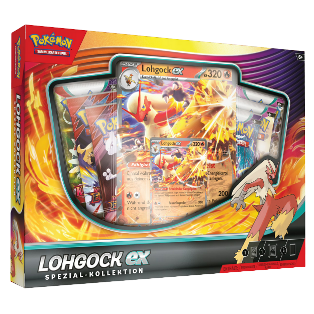 Pokémon - Lohgock EX Spezial Kollektion mit 6 Boostern - Deutsch