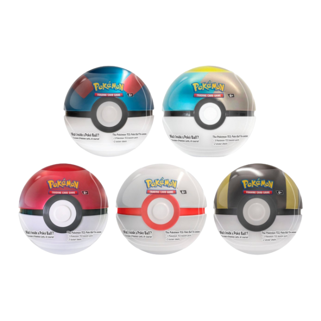 Pokemon Pokeball Tin - 1 Pokeball mit 3 Boostern Inhalt