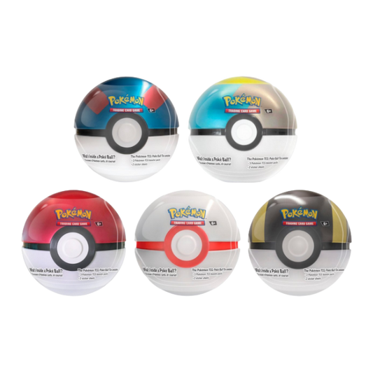 Pokemon Pokeball Tin - 1 Pokeball mit 3 Boostern Inhalt
