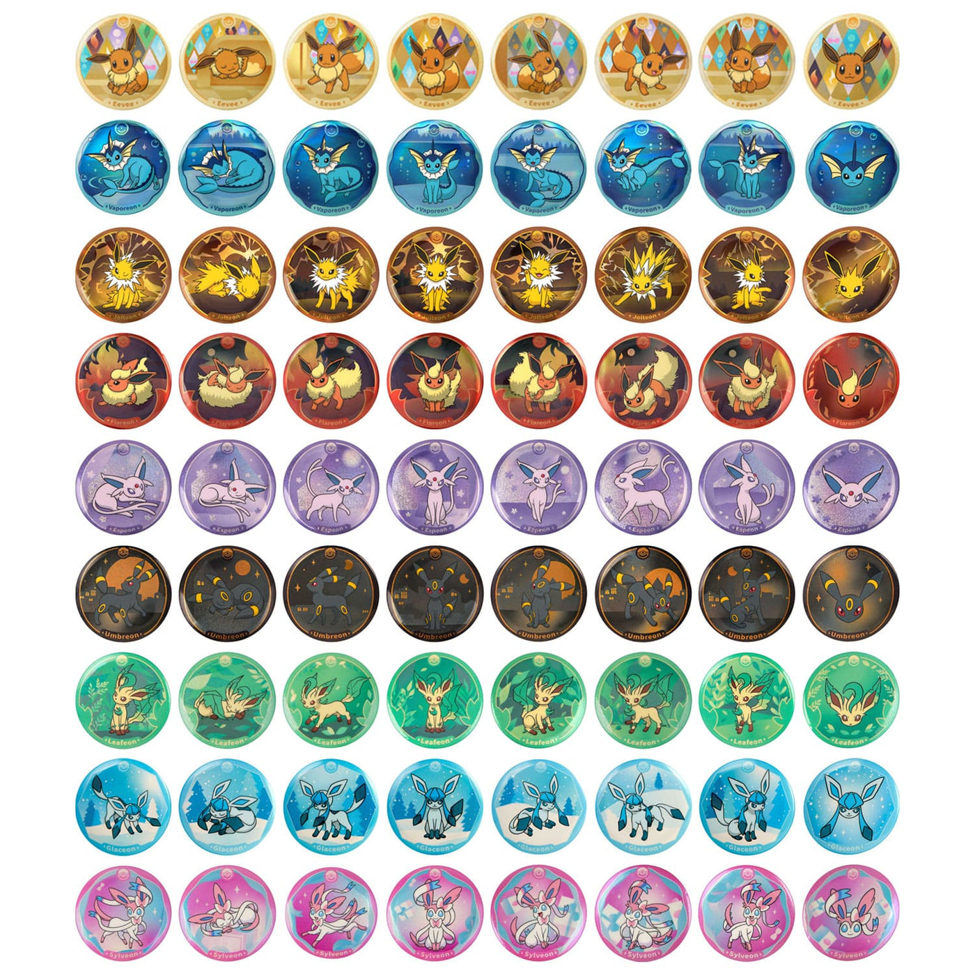 Pokémon - Terestal Festival Badges - Chinese